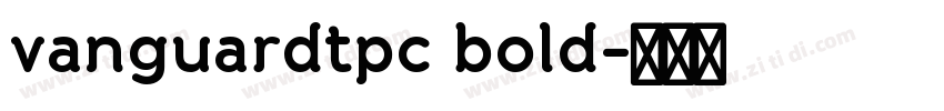 vanguardtpc bold字体转换